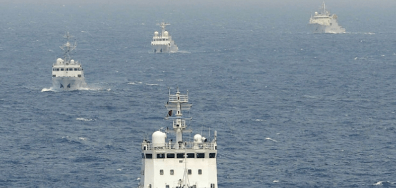 Chinese surveillance ships near the disputed Senkaku/Diaoyu islands in the East China Sea, April 2013 © Times Asi (CC BY 2.0)